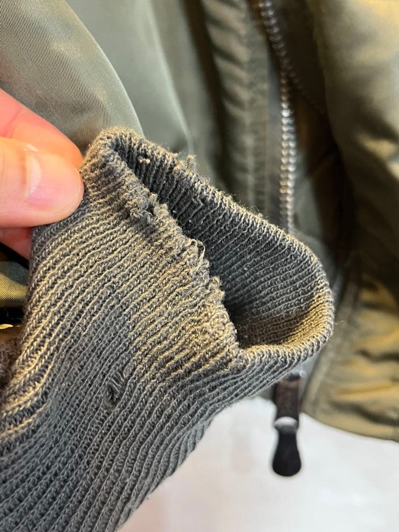 90s ALPHA MA-1 フライトジャケット M オリーブ