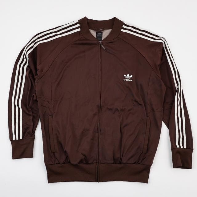 アディダス トラックジャケット 茶色 ジャージ Lサイズ ブラウン