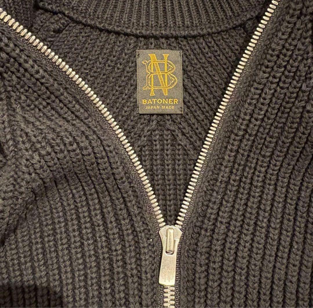 BATONER ドライバーズニット ブラック サイズ2