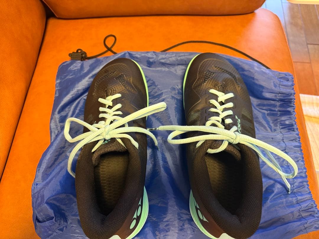 ヨネックス バドミントンシューズ ブラック/ミント　コンフォートZワイド