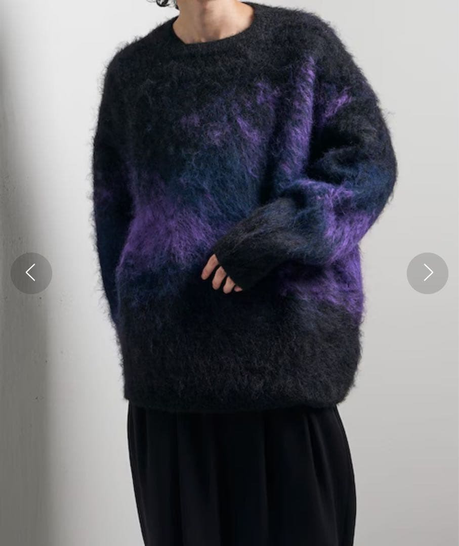 Lui's グラデーションシャギークルーネックニット - メルカリ