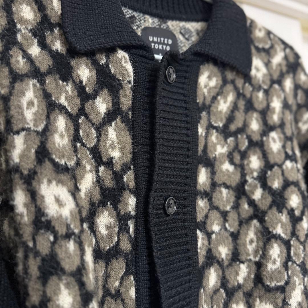 UNITED TOKYO レオパード柄カーディガン size2