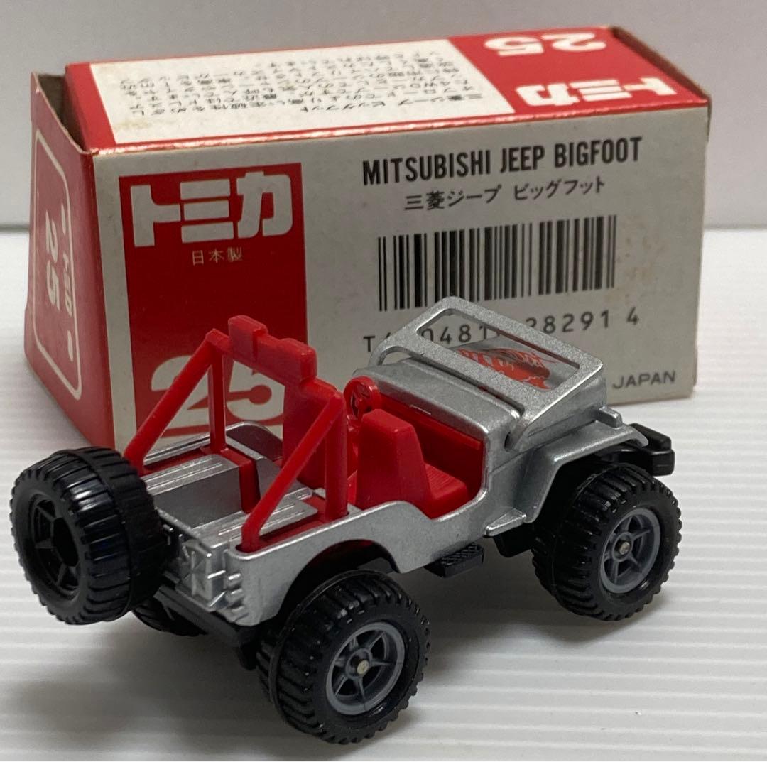 トミカNo.25三菱ジープ ビッグフット 日本製 新品未使用品 絶版品