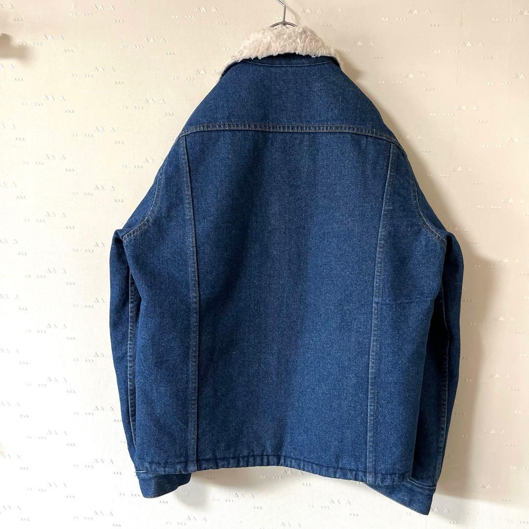 USA製 古着 70's シアーズ デニム ボア ランチ ジャケット
