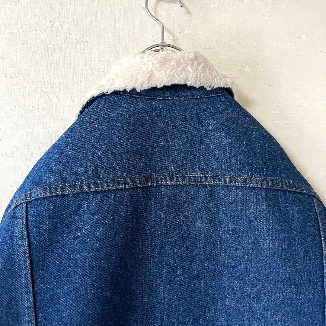 USA製 古着 70's シアーズ デニム ボア ランチ ジャケット