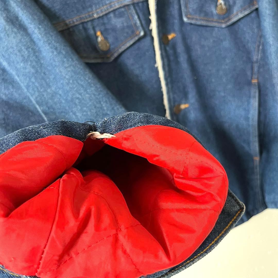 USA製 古着 70's シアーズ デニム ボア ランチ ジャケット