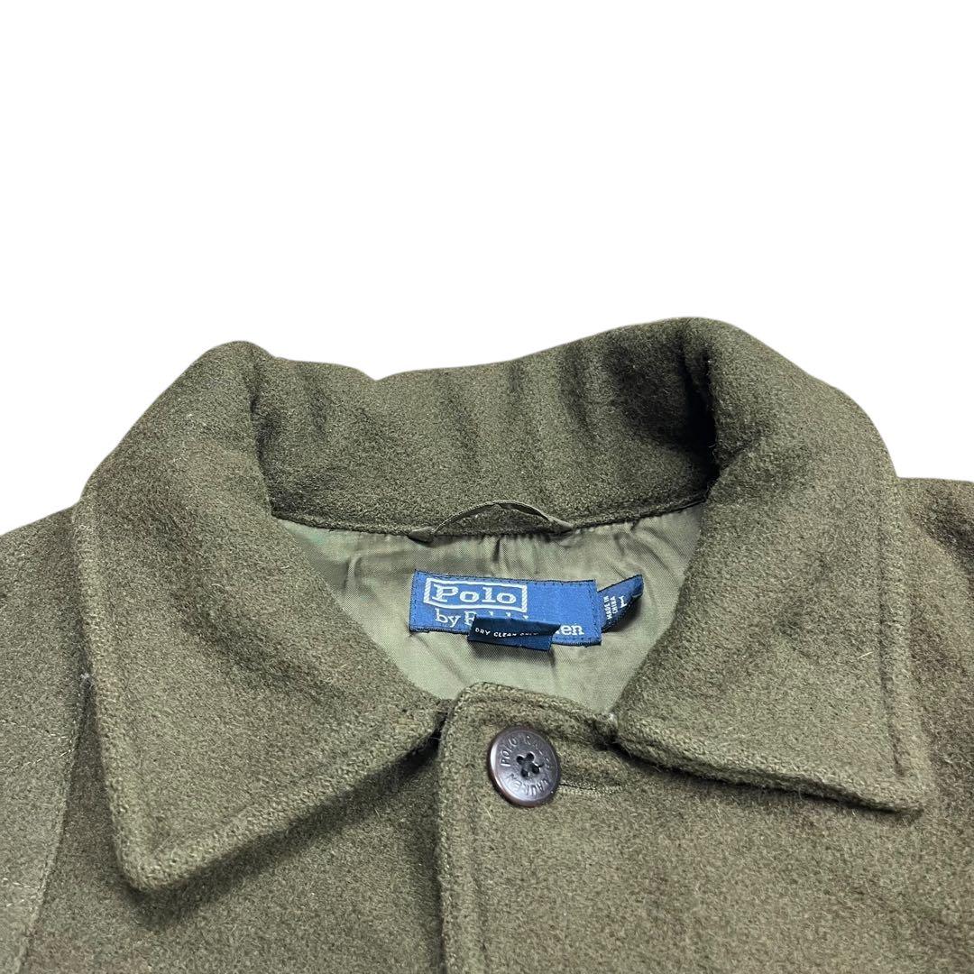 Polo by Ralph Lauren レザー ウール ハンティングジャケット
