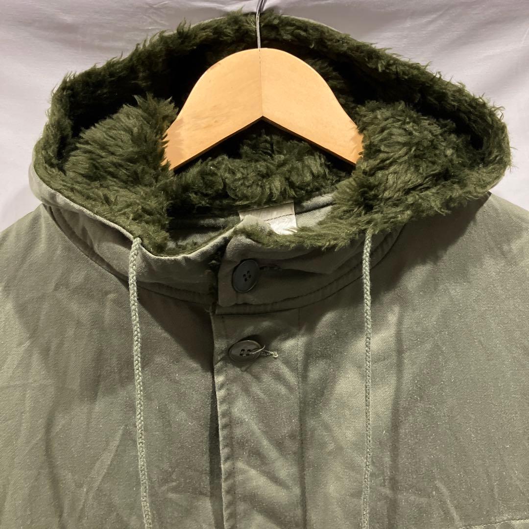 フランス軍　ユーロミリタリー　モッズコート古着　ライナー付　大きめ　希少　軍物