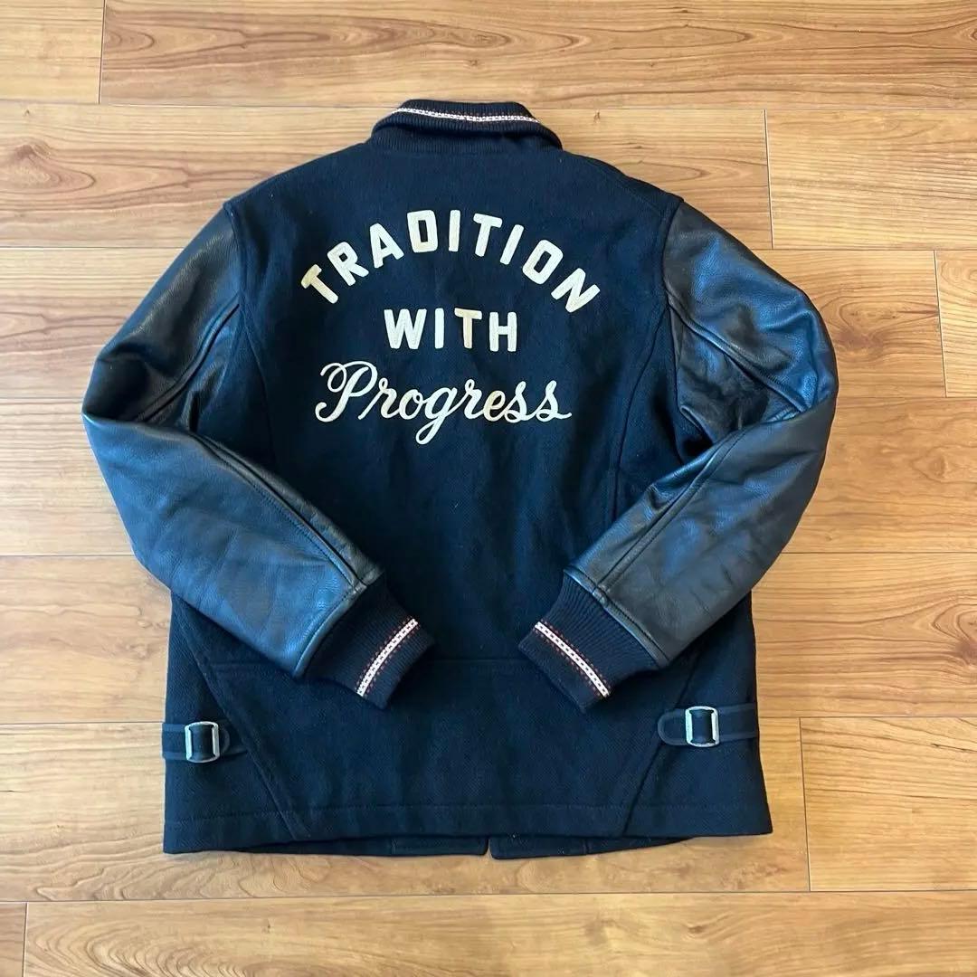 COOTIE PRODUCTIONS スタジャンS 本革クーティー袖革 - メルカリ