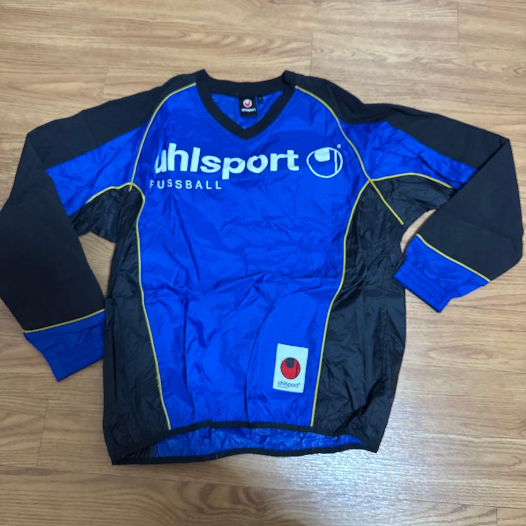 中古・美品】uhlsport ピステ・ウィンドブレーカー Sサイズ 上下セット