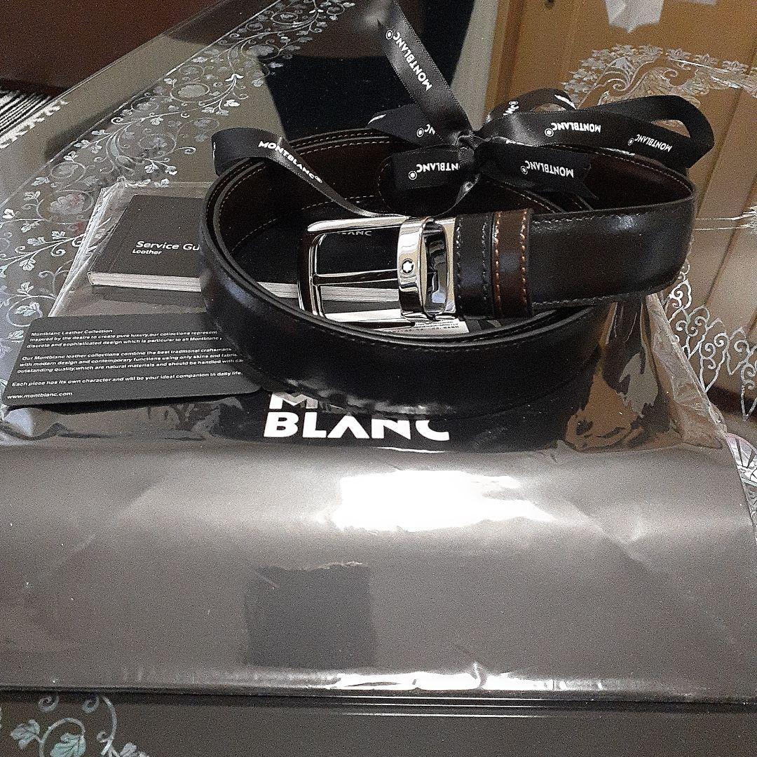MONTBLANC ブラック ベルト 収納袋付き