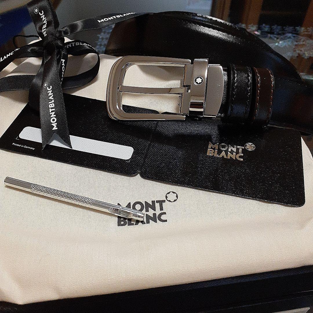 MONTBLANC ブラック ベルト 収納袋付き