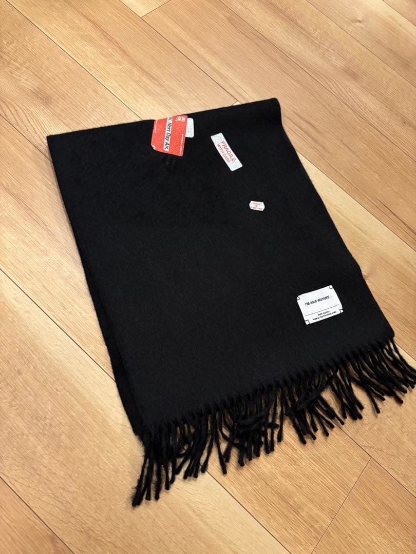 BAL INOUE BROTHERS BRUSHED SCARF BLACK