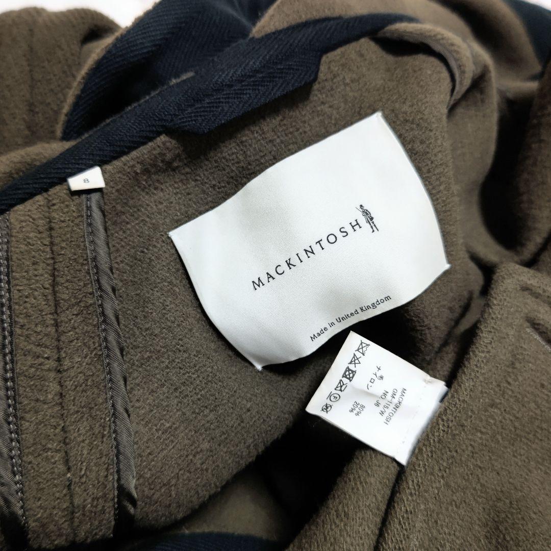 マッキントッシュMACKINTOSHヘリンボーンウールオーバーサイズフード