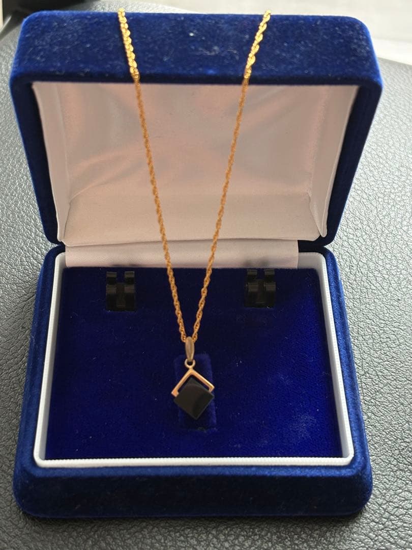 遺品整理K18GF ゴールドメッキひし形が特徴的なネックレス - メルカリ