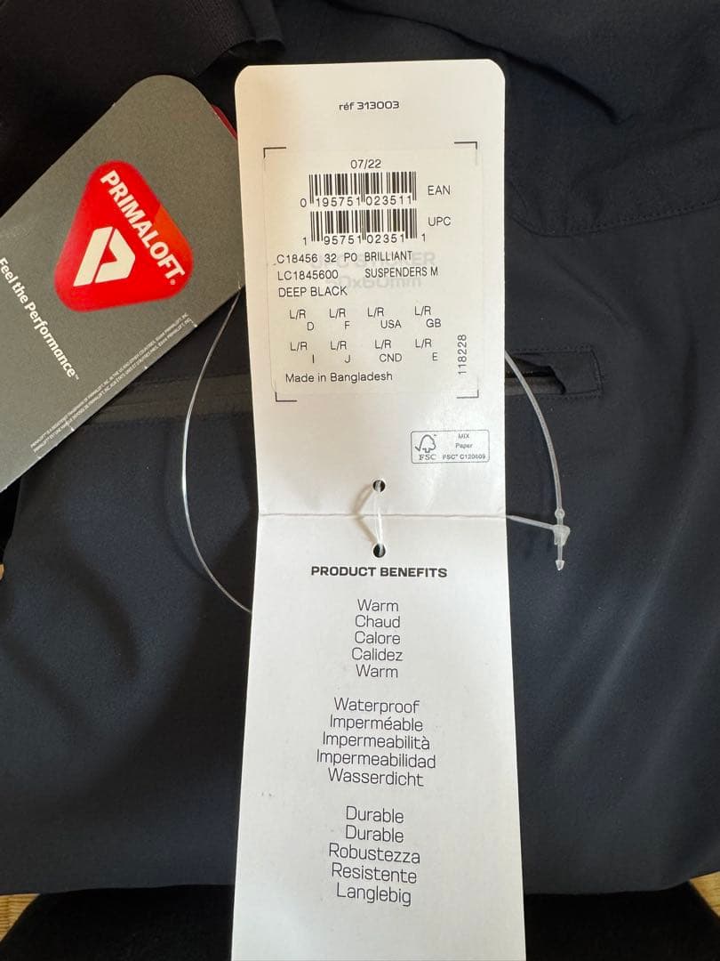 M*u様 【新品未使用】SALOMON スキーウェア　サスペンダーパンツ　メンズ