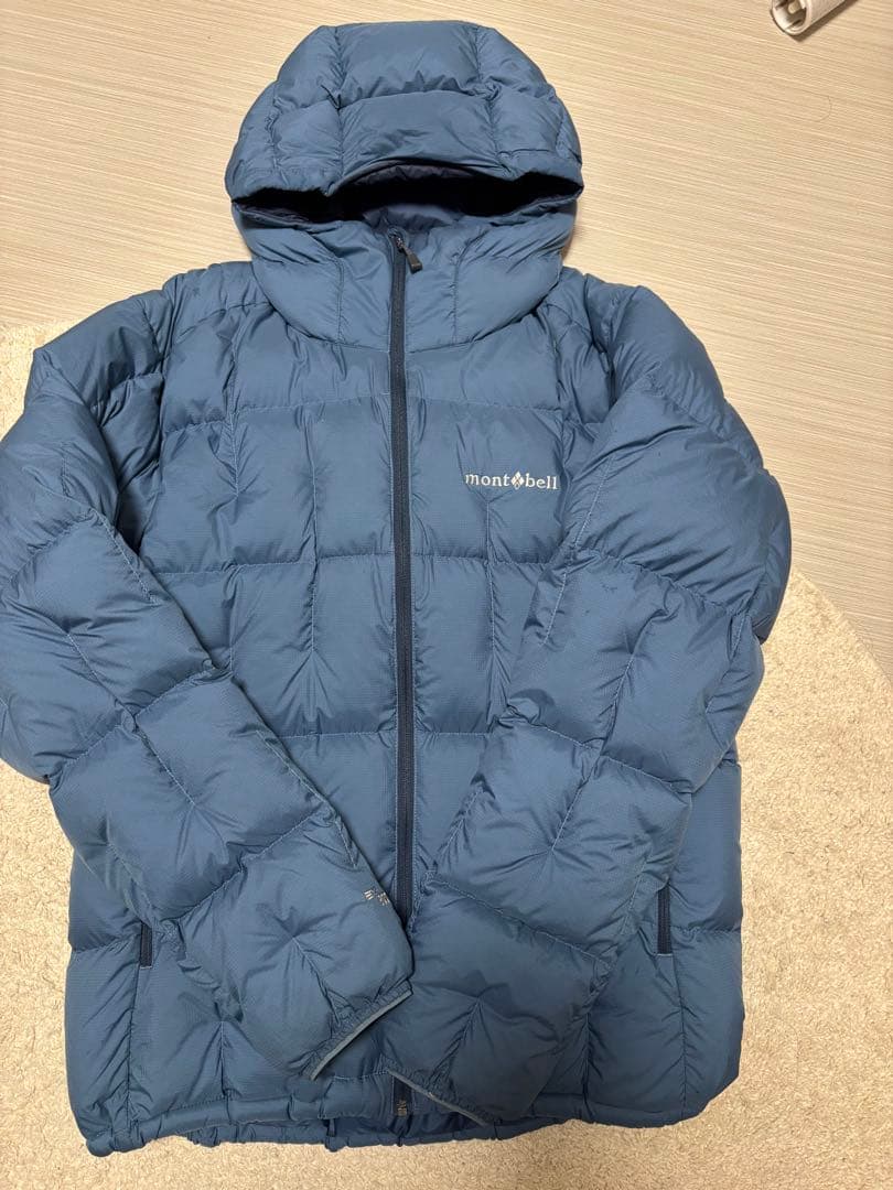 mont-bell ネージュダウンパーカー　ブルーＬ 美品✨【army】