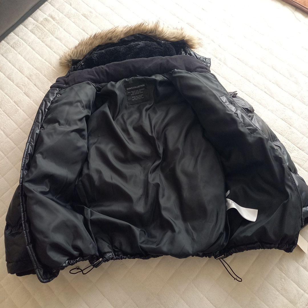 UNIQLOファー付きダウン　y2k　メンズ 【新品タグ付き】