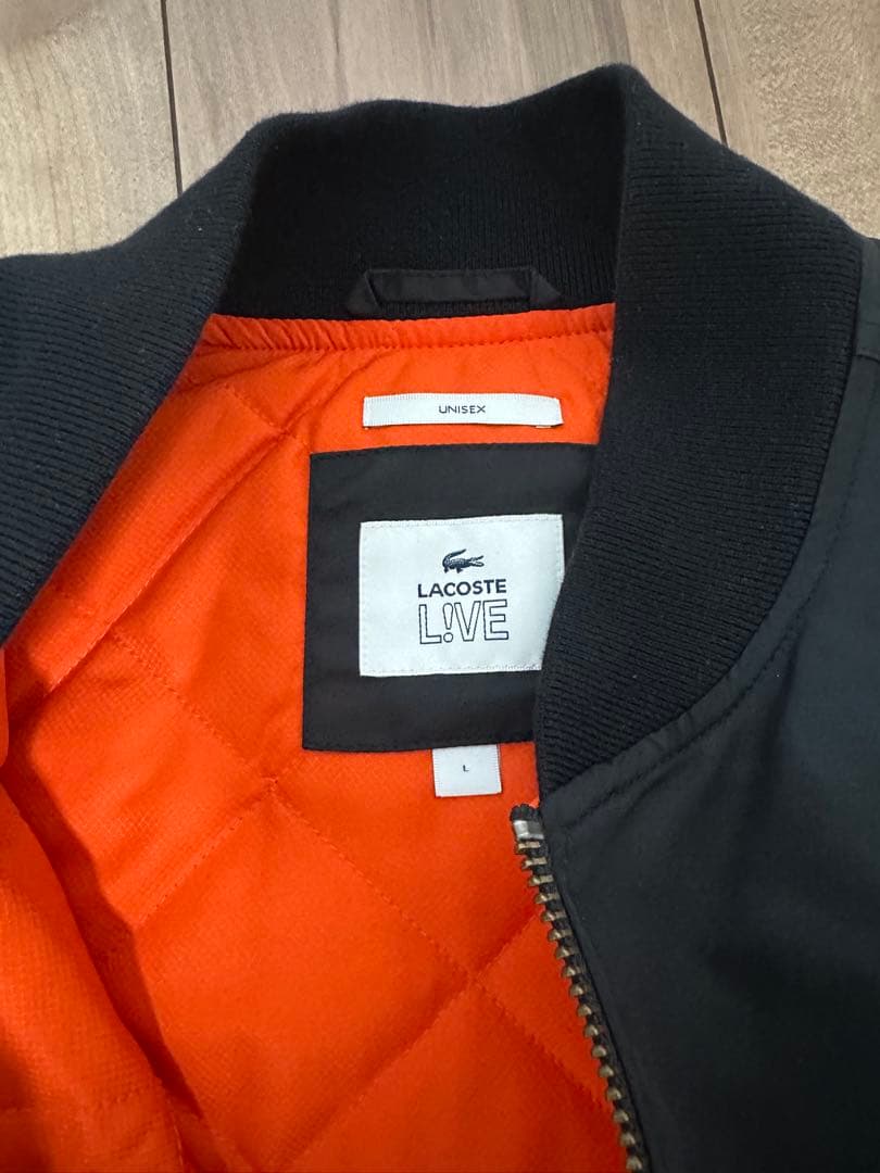 Lacoste ブラック MA-1ジャケット