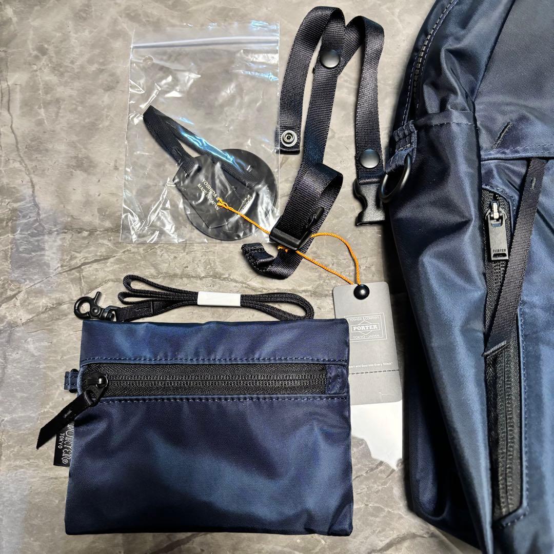 PORTER SHELL DAYPACK ダークネイビー　紺系　リュックサック