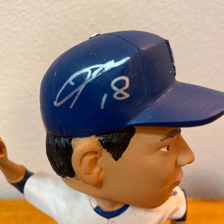 直筆サイン入り LAドジャース Dodgers前田健太選手ボブルヘッド