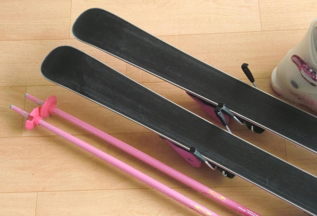 ■1月限定■送料無料■KAZAMA■子供用スキーセット■板106靴21■WAX■