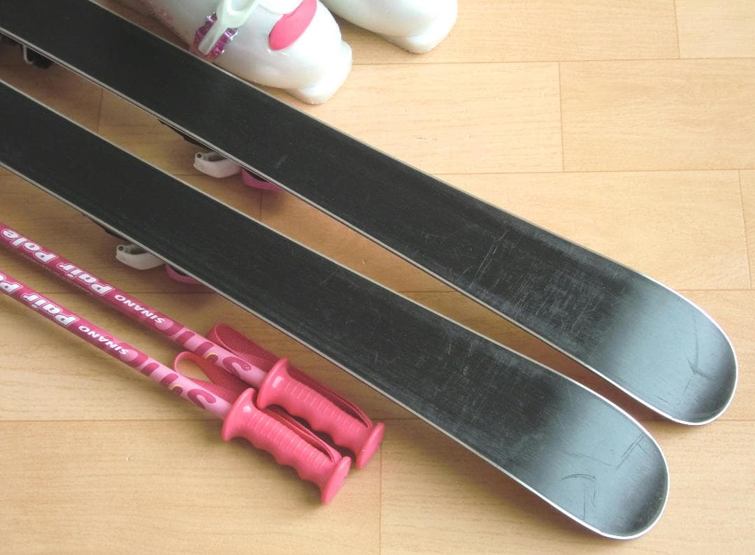 ■1月限定■送料無料■KAZAMA■子供用スキーセット■板106靴21■WAX■