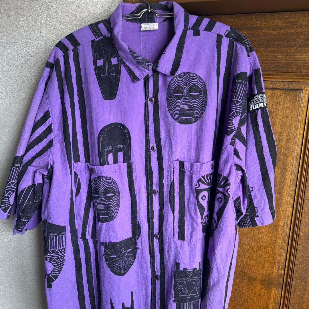 超希少 80s ジミーズ JIMMY'Z マスク柄 シャツ 美品 USA製 - メルカリ