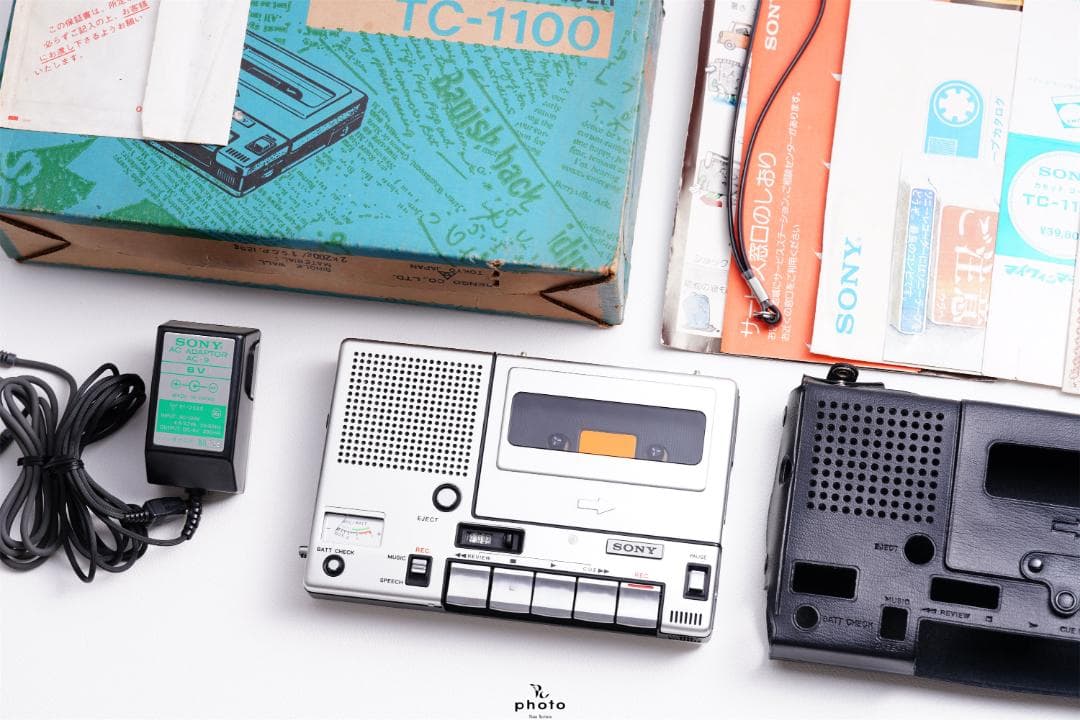 SONY メタルボディ モノラル仕様 カセットレコーダー TC-1100 S