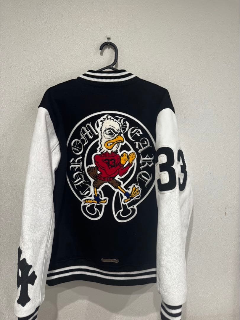 クロムハーツ 刺繍ロゴ スタジャン ブラック/ホワイト - メルカリ