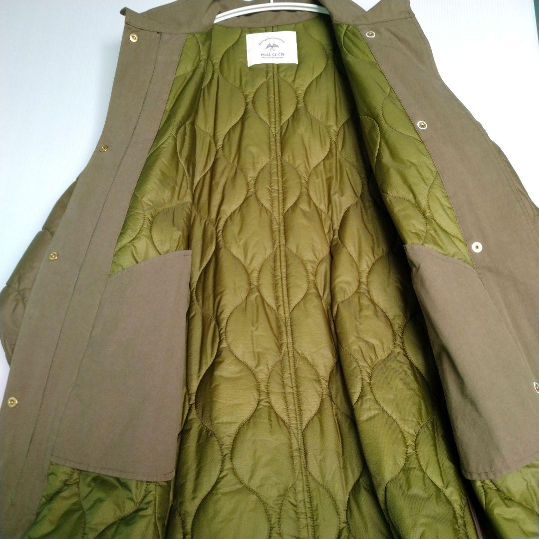 Pual ce cin 異素材MIXモッズコート キルティングコート ロング