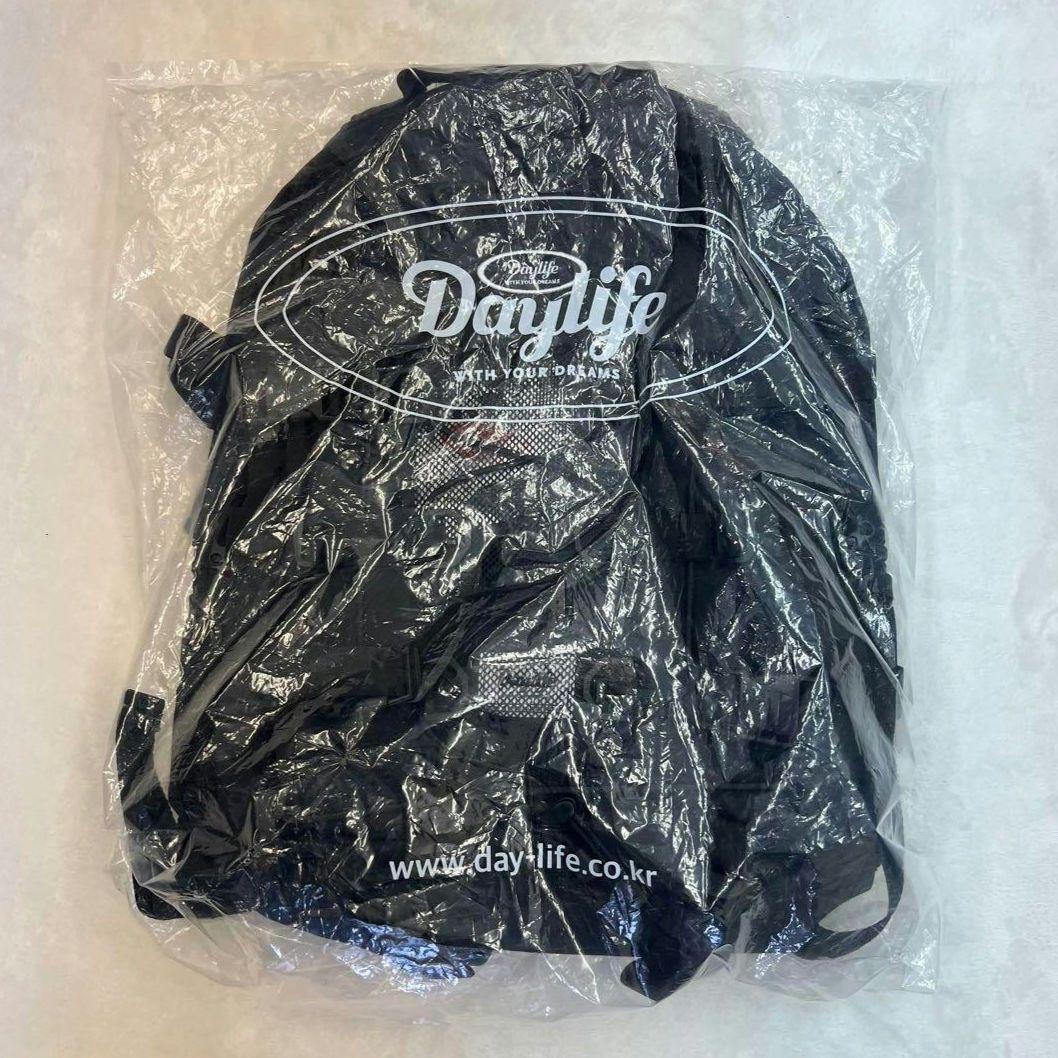 DAYLIFE ダブル ストリング バックパック リュック 黒 通学 新生活