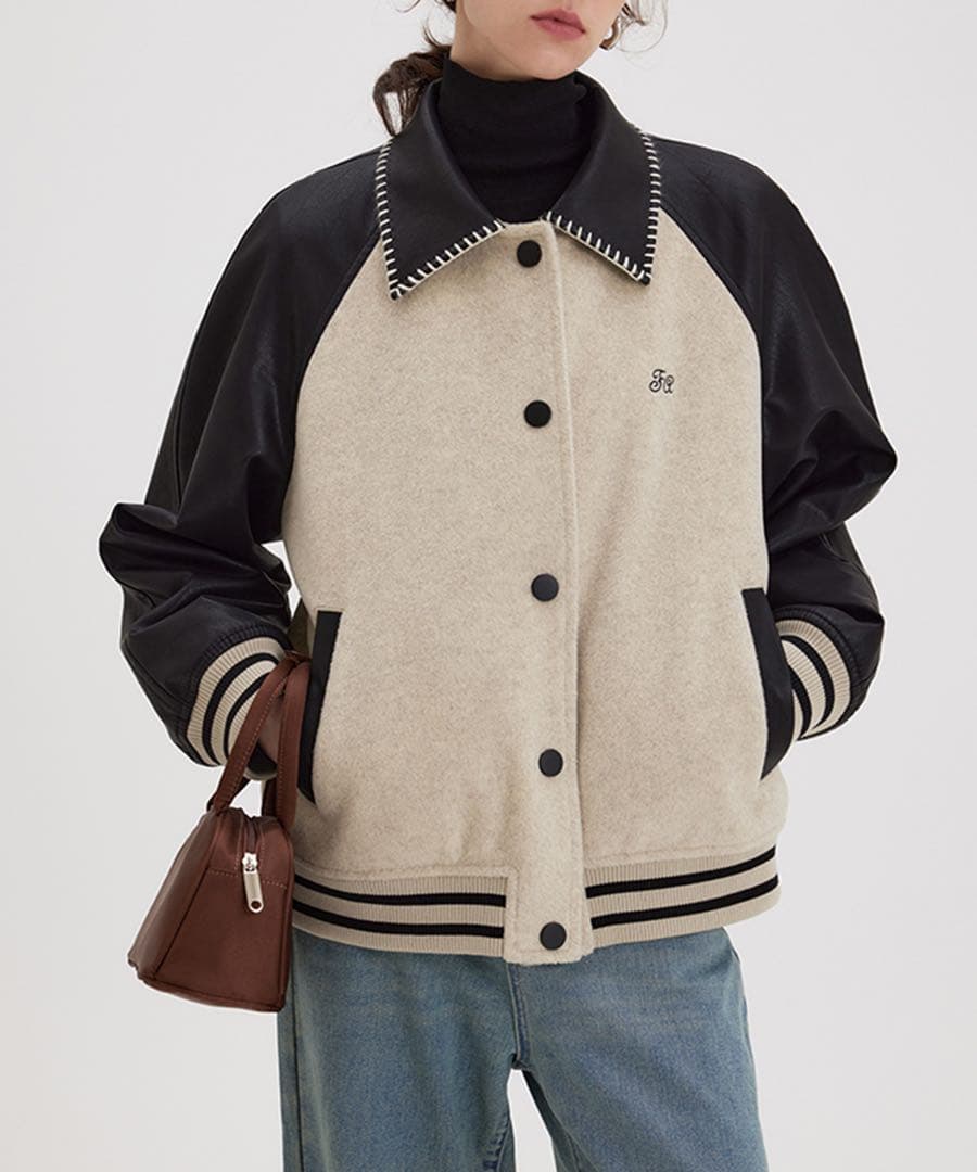 Fano Studios】シェルステッチレザースタジャン Fano Studios（ファノ