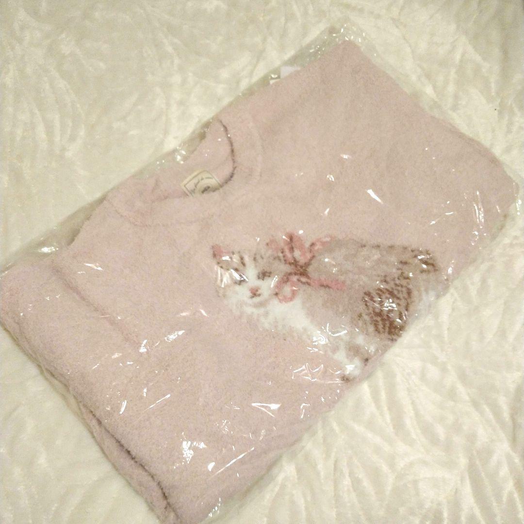 vwnsfwmygyさま　ベビモコCATジャガードプルオーバー ピンク