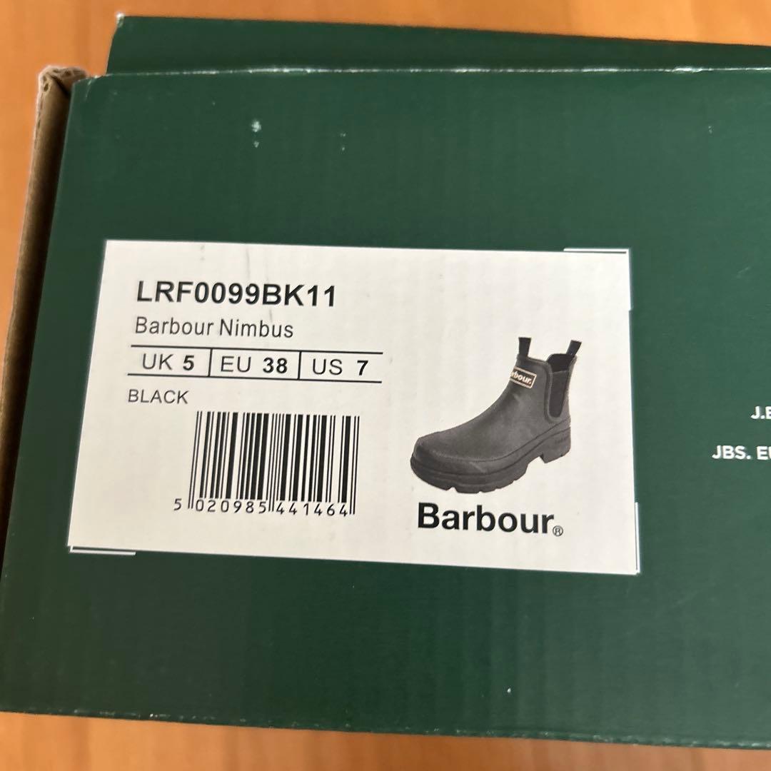 新品　BARBOUR バブアー　レインブーツ　サイドゴアブーツ