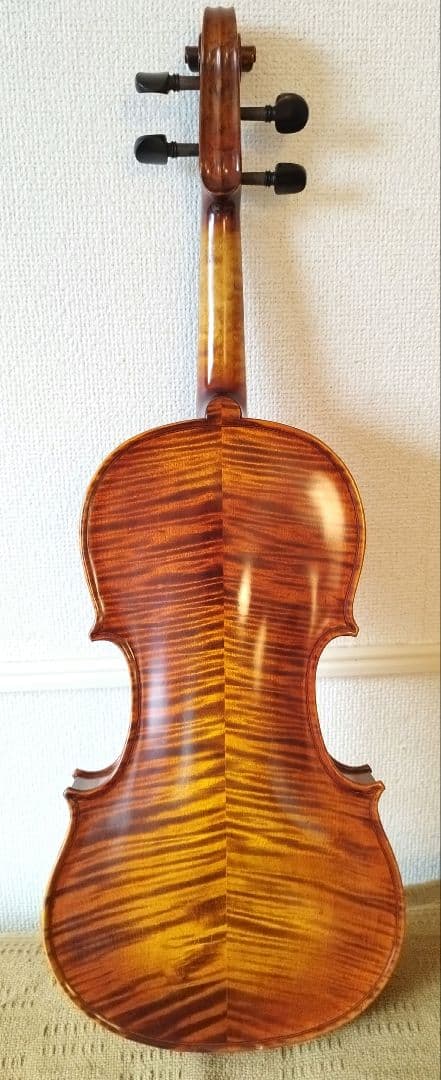 極美品】美しい虎杢 バイオリン4/4 工房製 ケース付 - 弦楽器送料 無料