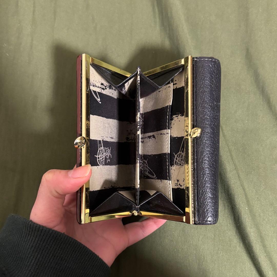 ⭐*︎様 Vivienne Westwood 黒レザー三つ折り財布