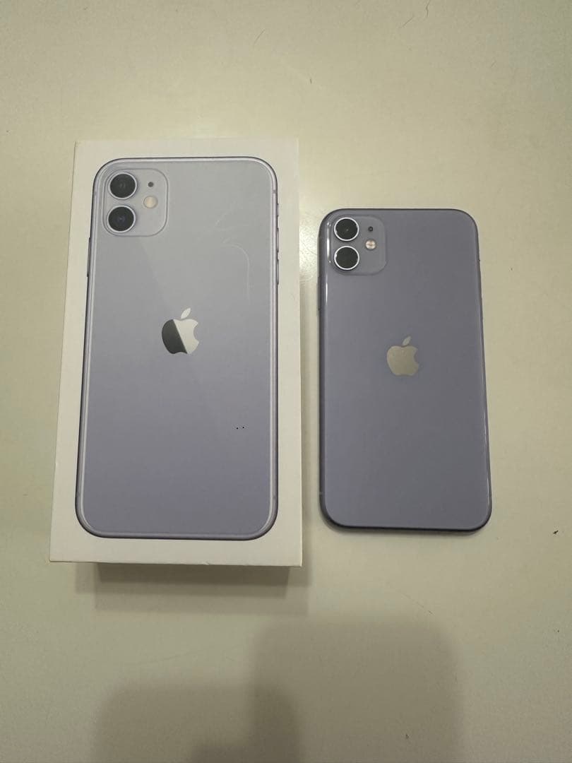 Apple iPhone 11 ラベンダー 本体 箱付き - メルカリ