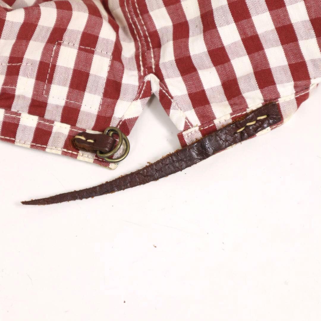 美品 試着のみ KAPITAL duffle ギンガムチェックリネンキャスケット