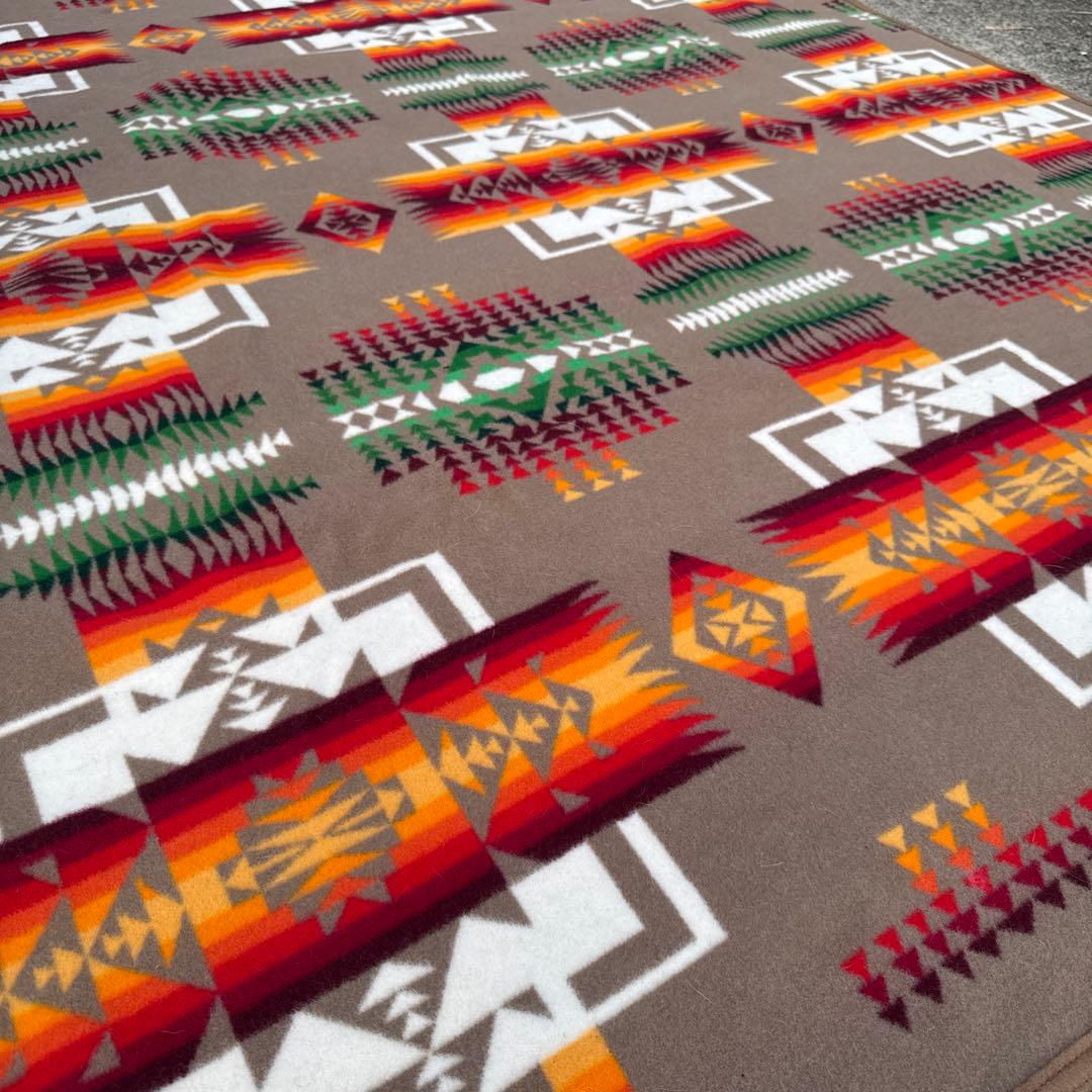 大判　195x166 ペンドルトン　ウール　ブランケット　訳あり　アメリカ製