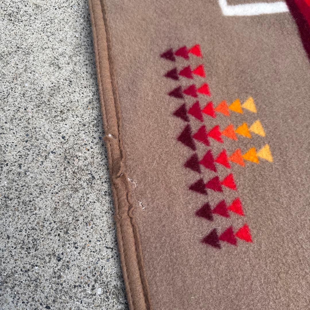 大判　195x166 ペンドルトン　ウール　ブランケット　訳あり　アメリカ製