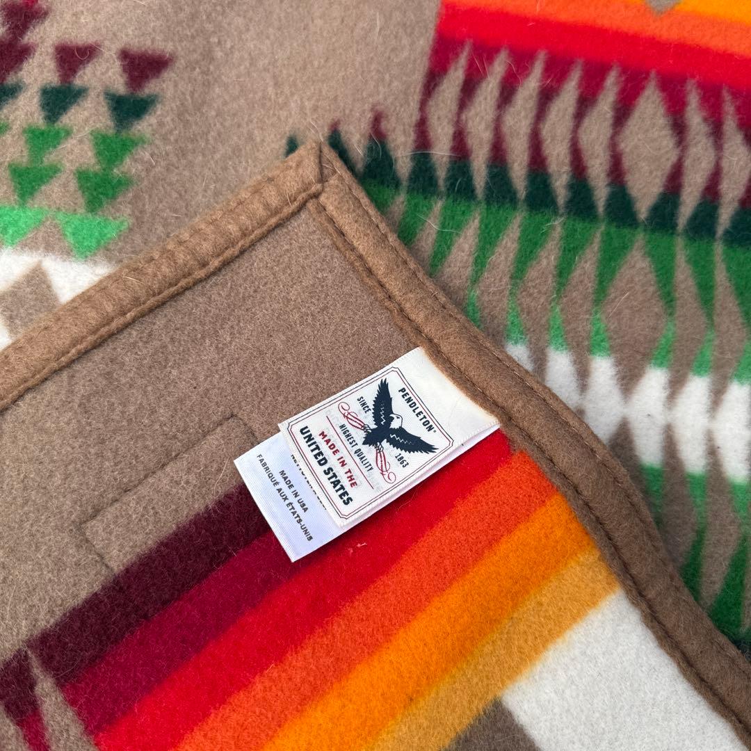 大判　195x166 ペンドルトン　ウール　ブランケット　訳あり　アメリカ製