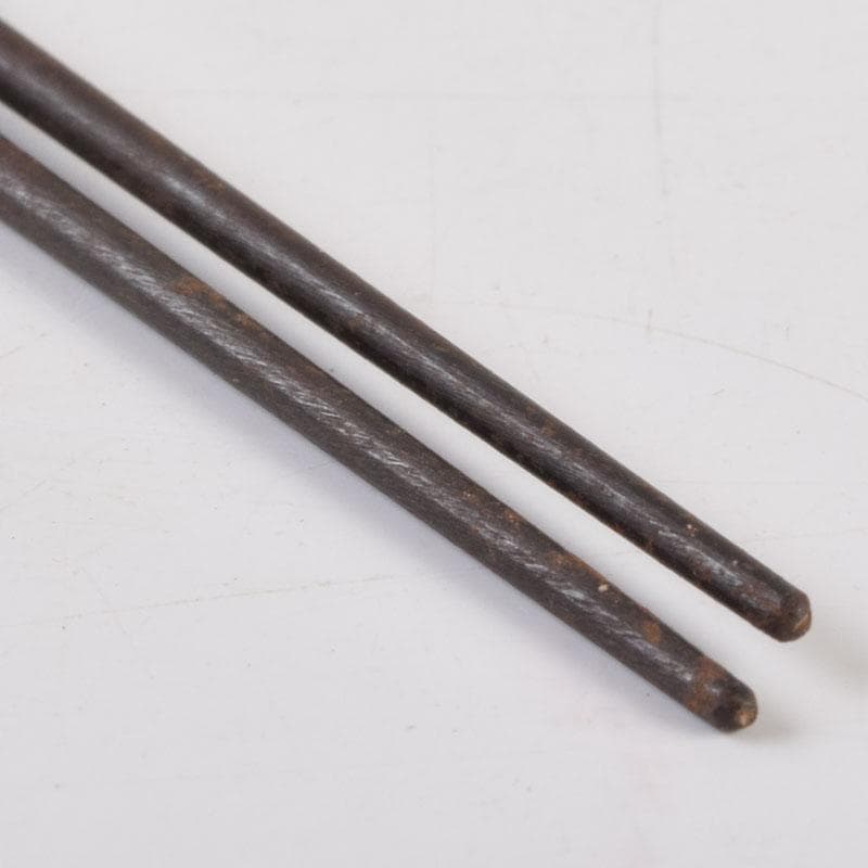 茶道具 古鉄 四方すかし飾 火箸 時代箱 V 8962