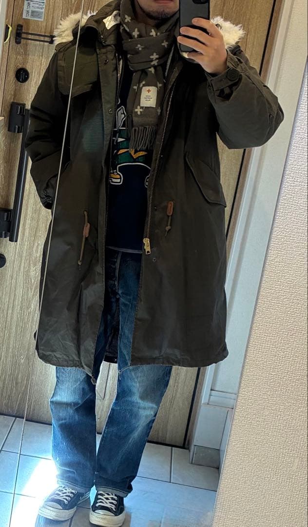 M-65 フィッシュテール フルセットschott L ライナー/フード付き