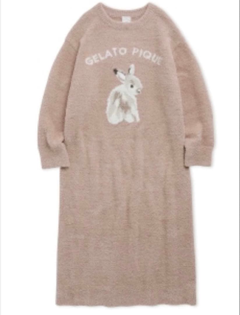 GELATO PIQUE ラビットジャガードワンピース 10周年 アウト