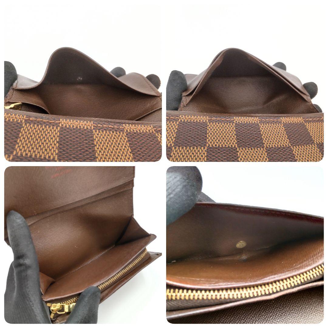 【正規品】ルイヴィトン　ダミエ　ポルトモネビエトレゾール　二つ折り財布