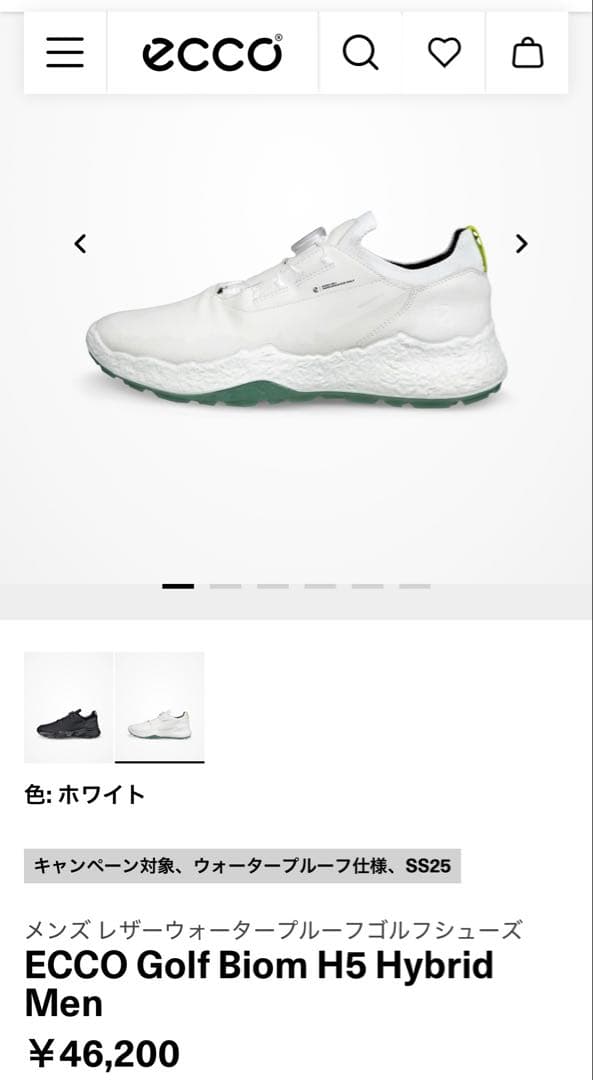 シューズ(男性用) ECCO Golf Biom H5 Hybrid Men