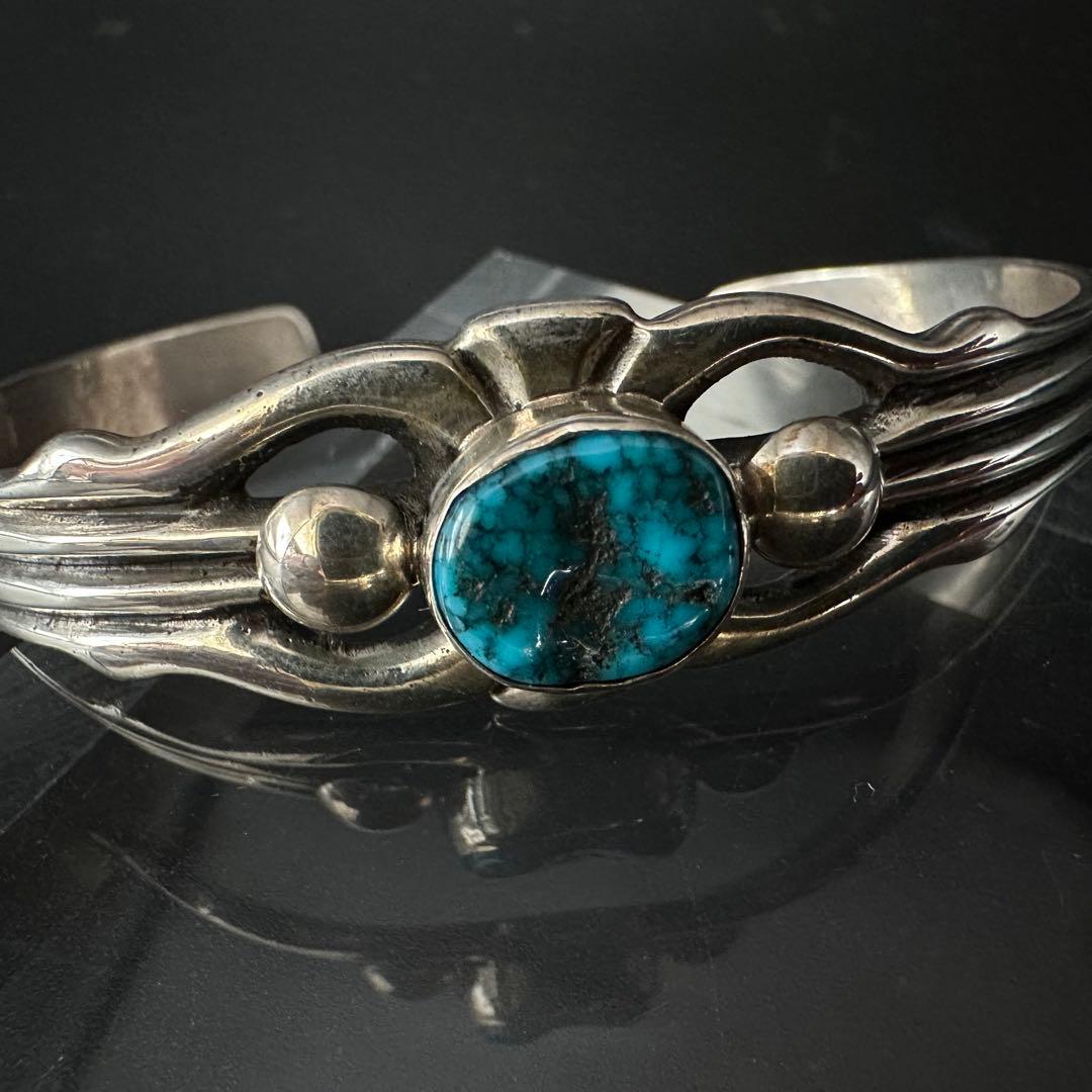 専用Navajo Wilson Begay キングマン ターコイズ バングル