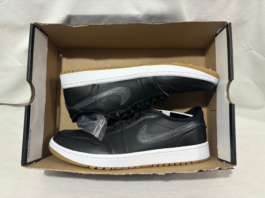 シューズ(男性用) nike air jordan 1 low golf black 28.5