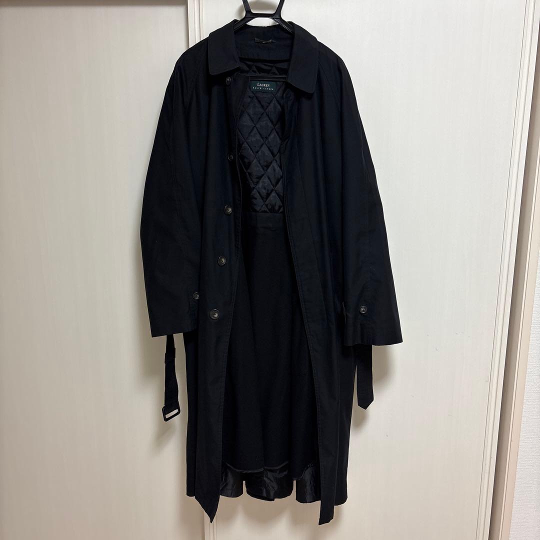 LAUREN ラルフローレン ステンカラーコート 42R ライナー付き L〜XL
